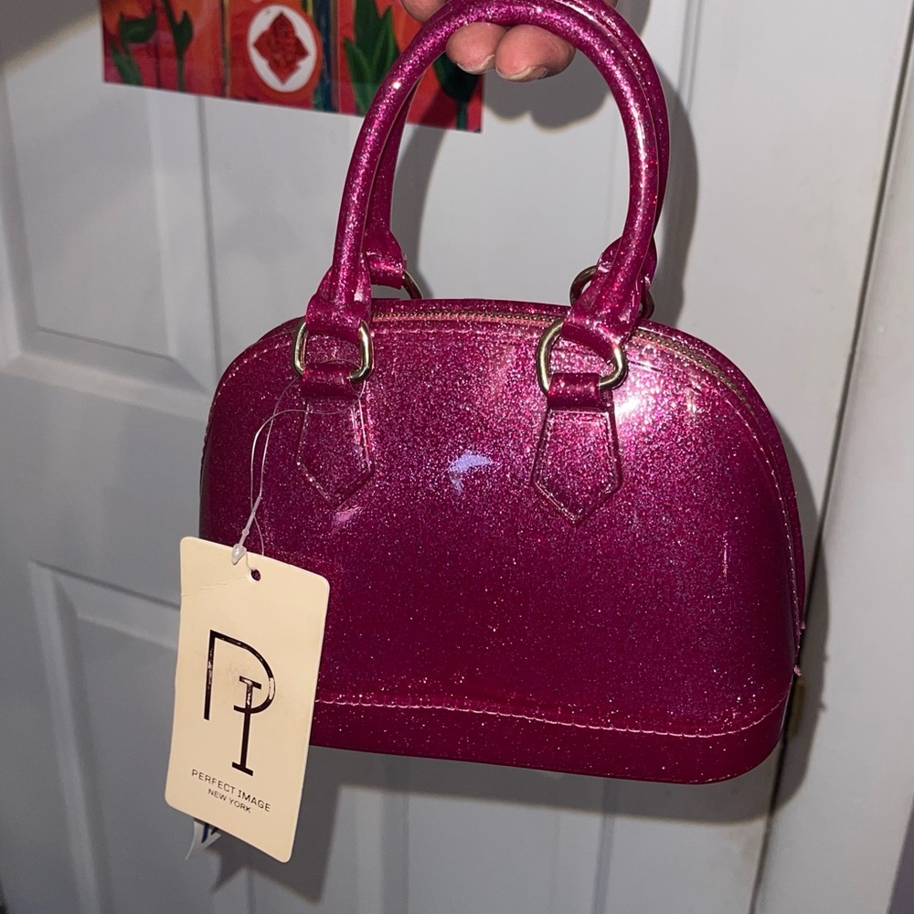 Glittery Fuchsia Mini Bag